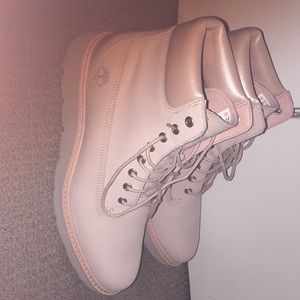 Light Pink Flex Timberlands
